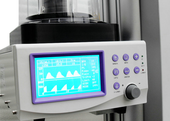 Ventilador e trole veterinários móveis da unidade de máquina da anestesia com O2 25-75L/min em nível